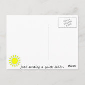 Carte Postale Soleil (Dos)
