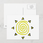 Carte Postale Soleil (Devant / Derrière)