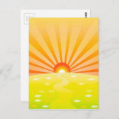 Carte Postale Soleil (Devant / Derrière)