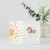 Carte Postale soleil 1er voyage autour du soleil anniversaire in (Debout devant)