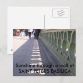 Carte Postale Soleil à travers un mur... (Devant / Derrière)