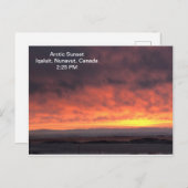 Carte Postale Soleil arctique (Devant / Derrière)