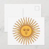 Carte Postale Soleil argentin (Devant / Derrière)