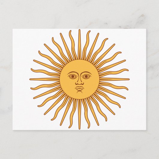 Carte Postale Soleil argentin (Devant)