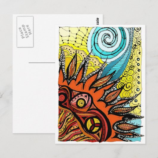 Carte Postale Soleil ATC (Devant / Derrière)