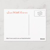 Carte Postale Soleil avec croix (Dos)