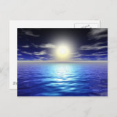 Carte Postale Soleil bleu (Devant / Derrière)