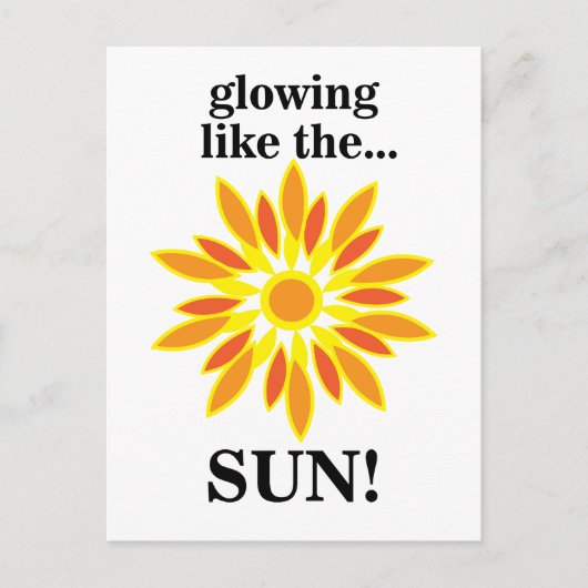 Carte Postale Soleil brillant comme le soleil (Devant)