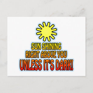 Carte Postale Soleil brillant juste au-dessus de vous, À MOINS Q