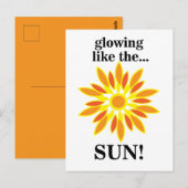 Carte Postale Soleil Brillants Comme Le Soleil (Devant / Derrière)