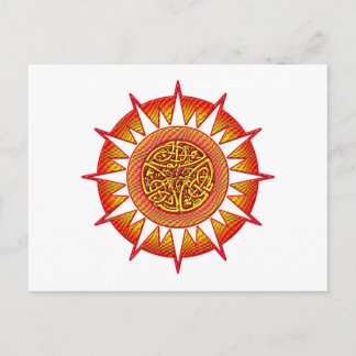 Carte Postale Soleil celtique 3