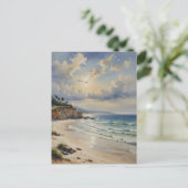 Carte Postale Soleil côtier paisible (Debout devant)
