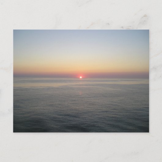 Carte Postale Soleil couchant (Devant)