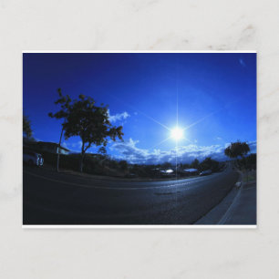 Carte Postale soleil dans le bleu