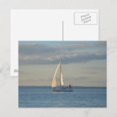 Carte Postale Soleil Dans Les Voiles (Devant / Derrière)