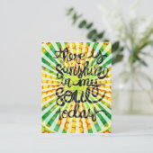 Carte Postale Soleil dans mon âme Aujourd'hui Art numérique (Debout devant)