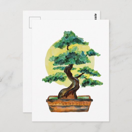 Carte Postale Soleil de Bonsai Tree (Devant / Derrière)
