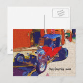 Carte Postale Soleil de Californie (Devant / Derrière)