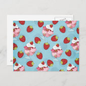 Carte Postale soleil de fraise (Devant / Derrière)