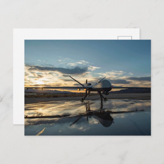 Carte Postale Soleil de la Faucheuse MQ-9 (Devant / Derrière)