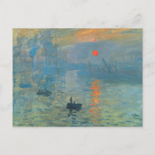 Carte Postale Soleil de l'impression Claude Monet
