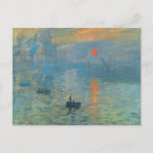 Carte Postale Soleil de l'impression Claude Monet (Devant)