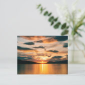 Carte Postale Soleil de minuit, nord de la Norvège (Debout devant)