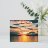 Carte Postale Soleil de minuit, nord de la Norvège (Debout devant)