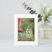 Carte Postale Soleil des colibris dans mon âme (Debout devant)