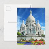 Carte Postale Soleil d'été Basilique du Sacre-Coeur France (Devant / Derrière)