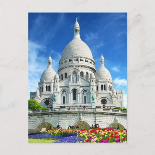 Carte Postale Soleil d'été Basilique du Sacre-Coeur France (Devant)