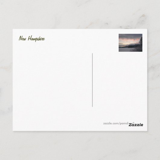 Carte Postale Soleil d'hiver 2 (Dos)