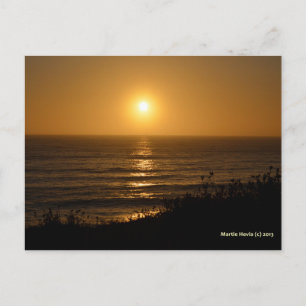 Carte Postale Soleil doré V   Blue Beach Song™