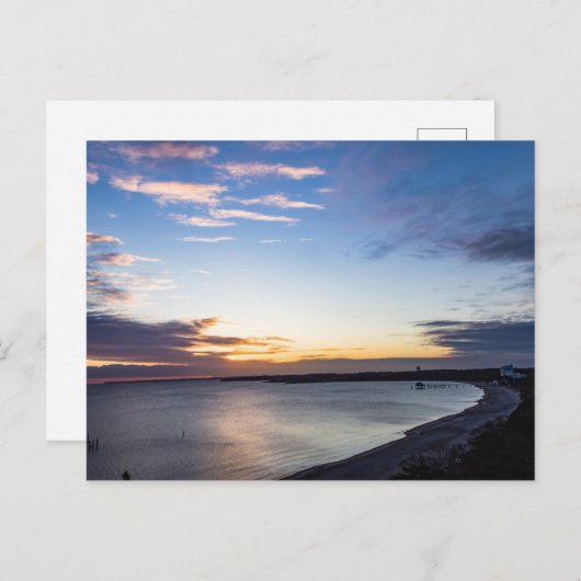 Carte Postale Soleil du matin sur la plage de Timmendorfer (Devant / Derrière)