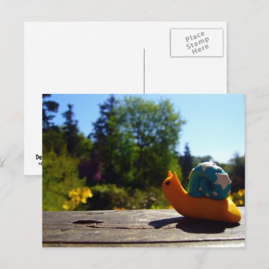 Carte Postale Soleil du soir (Devant / Derrière)