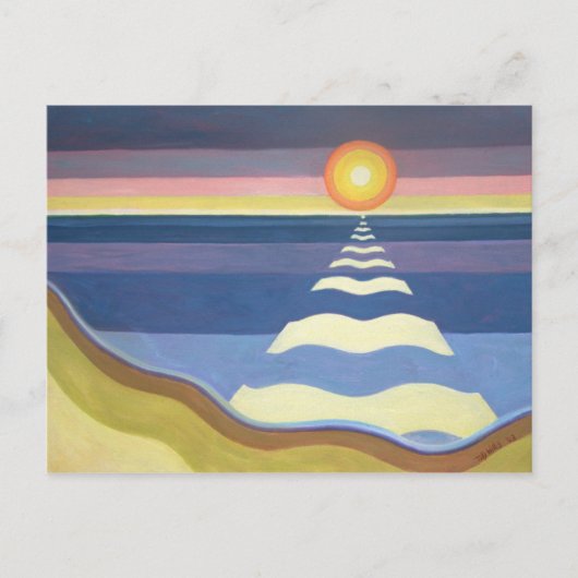Carte Postale Soleil du soir 2003 (Devant)