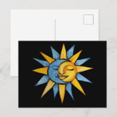 Carte Postale Soleil et Lune (Devant / Derrière)
