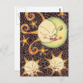 Carte Postale Soleil et lune (Devant / Derrière)