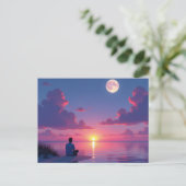 Carte Postale Soleil et lune (Debout devant)