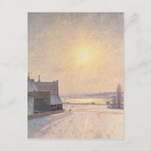 Carte Postale Soleil et neige, Scène de Stockholm