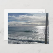 Carte Postale Soleil et vagues (Devant / Derrière)