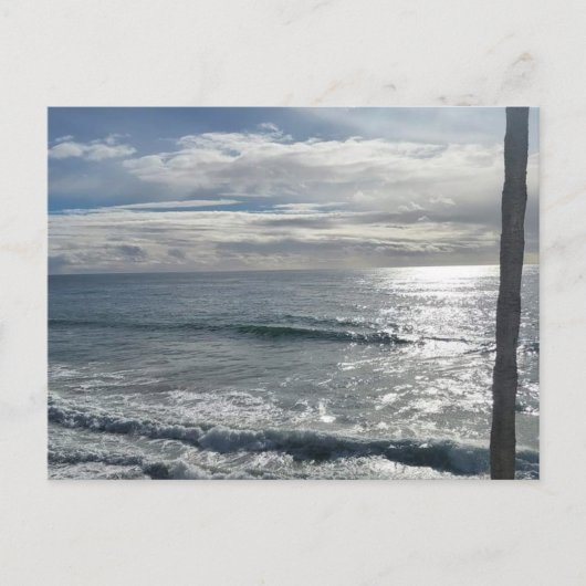 Carte Postale Soleil et vagues (Devant)