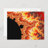 Carte Postale Soleil flamboyant - Fractal (Devant / Derrière)