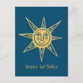 Carte Postale Soleil joyeux ANNIVERSAIRE SUR MESURE (Devant)