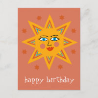 Soleil joyeux JOYEUX ANNIVERSAIRE PERSONNALISÉ
