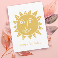 Soleil joyeux JOYEUX ANNIVERSAIRE PERSONNALISÉ