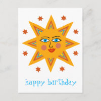 Soleil joyeux JOYEUX ANNIVERSAIRE PERSONNALISÉ