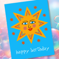 Soleil joyeux JOYEUX ANNIVERSAIRE SUR MESURE