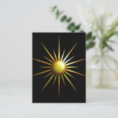 Carte Postale Soleil moderne numérique (Debout devant)