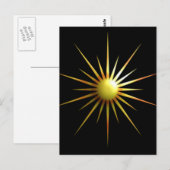 Carte Postale Soleil moderne numérique (Devant / Derrière)